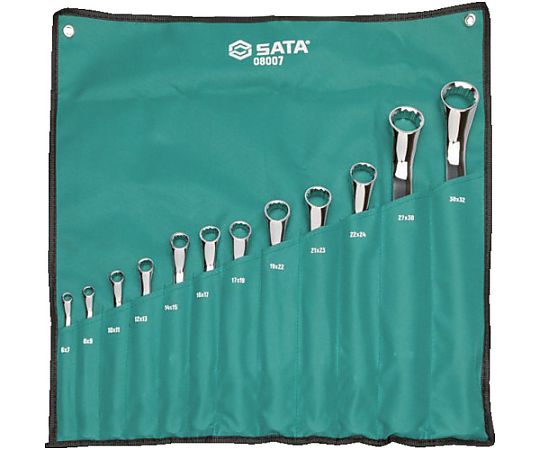 店内全品ポイント5倍★要エントリー★SATA 両口めがねレンチセット[12点]40度 ST08007SJ 1セット｜Shop de clinic店