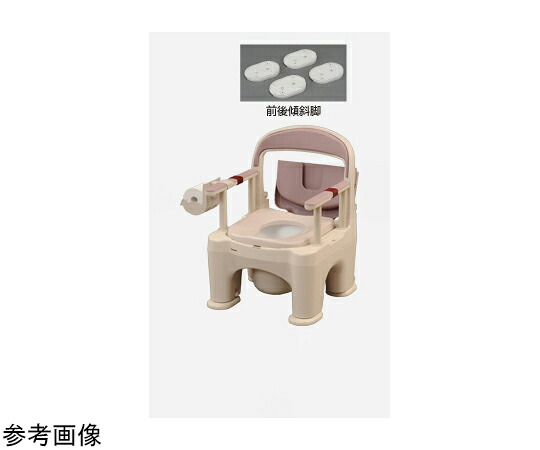 店内全品ポイント5倍★要エントリー★パナソニックエイジフリー ポータブルトイレ ラフィーネ(座楽)長穴ソフト便座(前後傾斜脚付き) ミスティパープル PN-L30207V 1台|Shop de clinic店
