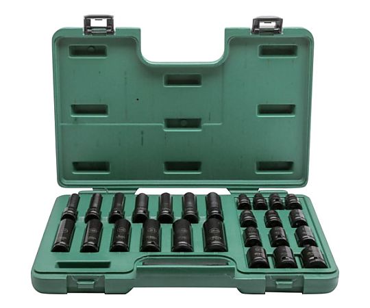 店内全品ポイント5倍★要エントリー★SATA 薄肉インパクトソケットセット(6角)差込角12.7mm(26点) ST34399T 1セット|Shop de clinic店