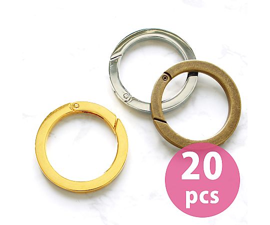 店内全品ポイント5倍★要エントリー★日本紐釦貿易 平角キャストカラビナ 丸 大 φ49mm ゴールド 20個 CK1-50-G-20SET 20個入｜Shop de clinic店