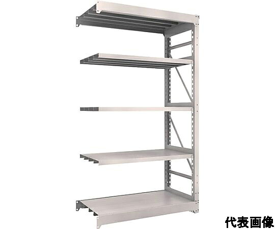 店内全品ポイント5倍★要エントリー★トラスコ中山 スチールラック M10型重量棚 1800X760XH2400 5段 連結 M10-8675B 1セット｜Shop de clinic店