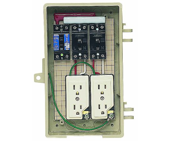 店内全品ポイント5倍★要エントリー★未来工業 屋外電力用仮設ボックスベージュ C2A-2CT 1個|Shop de clinic店