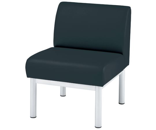 店内全品ポイント5倍★要エントリー★ジョインテックス 応接チェア D40LV-AL BK ブラック 1人掛け 1台|Shop de clinic店
