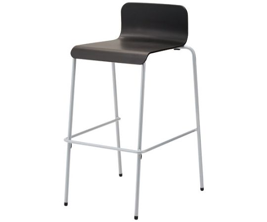 店内全品ポイント5倍★要エントリー★中央可鍛工業 ハイチェア UB-4N SL/BK シルバー脚 1台｜Shop de clinic店