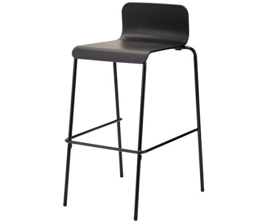 店内全品ポイント5倍★要エントリー★中央可鍛工業 ハイチェア UB-4N BK/BK ブラック脚 1台｜Shop de clinic店