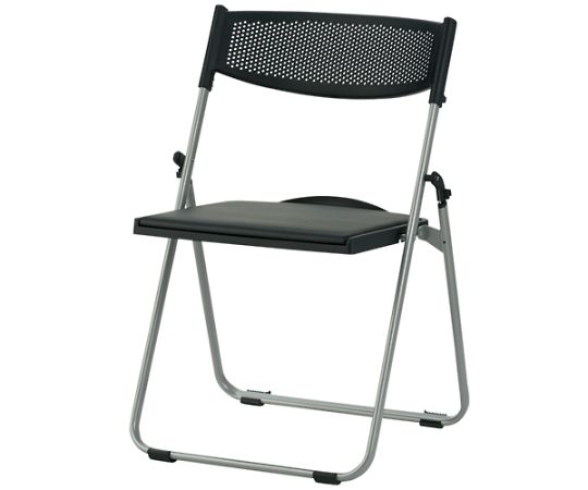店内全品ポイント5倍★要エントリー★藤沢工業 折畳イス NFA-700 BK 座パッド付 ブラック 1台|Shop de clinic店