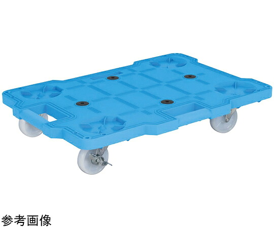 店内全品ポイント5倍★要エントリー★サカエ まとめ買い サカエキャリー(ナイロン車/10台セット)W620×D430×H118 ブルー SCR-B450NKBSX 1セット(10台入)|Shop de clinic店