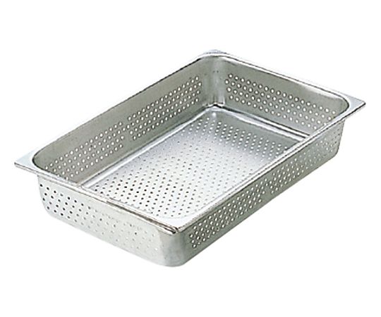 店内全品ポイント5倍★要エントリー★本間製作所 KO 18-8 ホテルパン 穴明 1/1 100 1個｜Shop de clinic店 8,915円