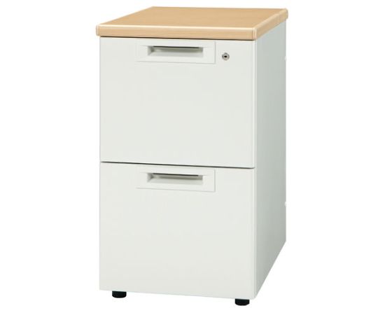 店内全品ポイント5倍★要エントリー★プラス 脇机2段 RJ-N046D-A2 WM/W4 Wメープル引出D 1台｜Shop de clinic店