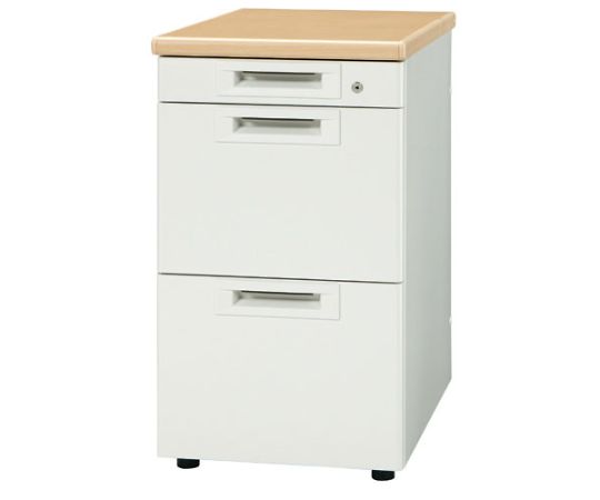 店内全品ポイント5倍★要エントリー★プラス 脇机3段 RJ-N046A-A3 WM/W4 Wメープル引出A 1台|Shop de clinic店