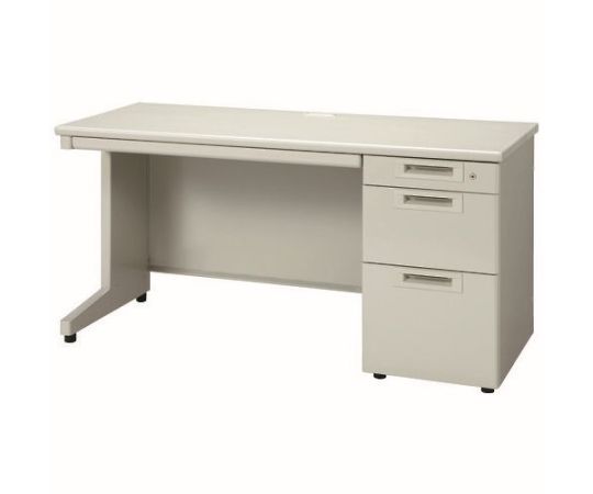 店内全品ポイント5倍★要エントリー★プラス 片袖机 RJ-N146D-3 LGY/LGY エルグレー 引出D 1台｜Shop de clinic店