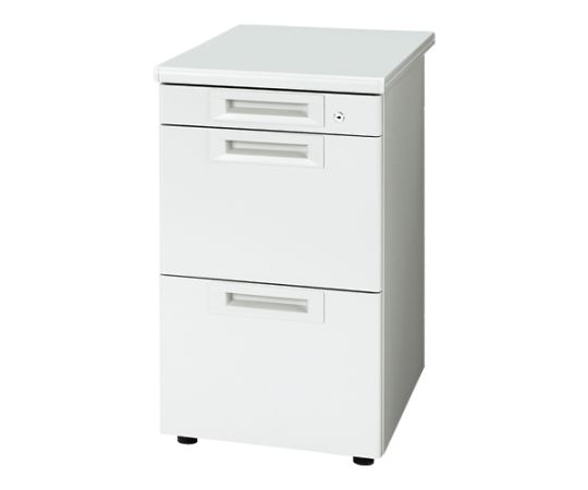 店内全品ポイント5倍★要エントリー★プラス 脇机3段 RJ-N047A-A3 WS/W4 ホワイト 引出A 1台｜Shop de clinic店