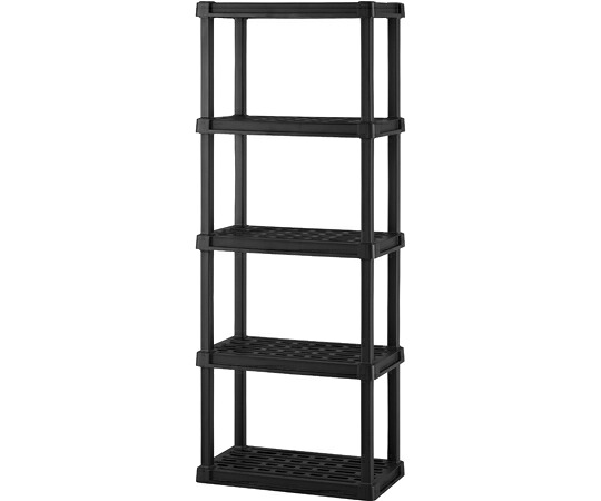 店内全品ポイント5倍★要エントリー★アイリスオーヤマ プラスチックラック 5段 ブラック PLR-7205 1個｜Shop de clinic店