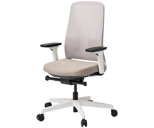 店内全品ポイント5倍★要エントリー★中央可鍛工業 事務イスシルエットCC-210W GG肘付グレ-ジュ 1台｜Shop de clinic店
