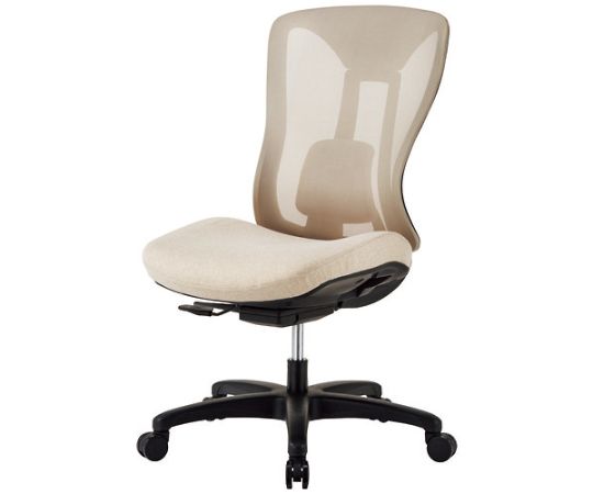 店内全品ポイント5倍★要エントリー★藤沢工業 事務イス OCV23HC BE 肘無 ベージュ 1台｜Shop de clinic店