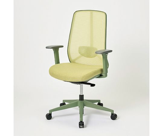 店内全品ポイント5倍★要エントリー★藤沢工業 事務イス OCBFW25 GR 肘付 グリーン 1台|Shop de clinic店
