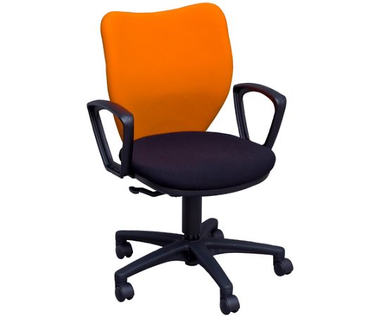 店内全品ポイント5倍★要エントリー★アイリスチトセ 事務イス BIT-BX45-L1-F OR/BK 肘付 1台｜Shop de clinic店