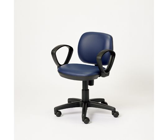 店内全品ポイント5倍★要エントリー★プラス 事務イスKB-JF62NL BL 肘付 ブルー レザー張 1台|Shop de clinic店