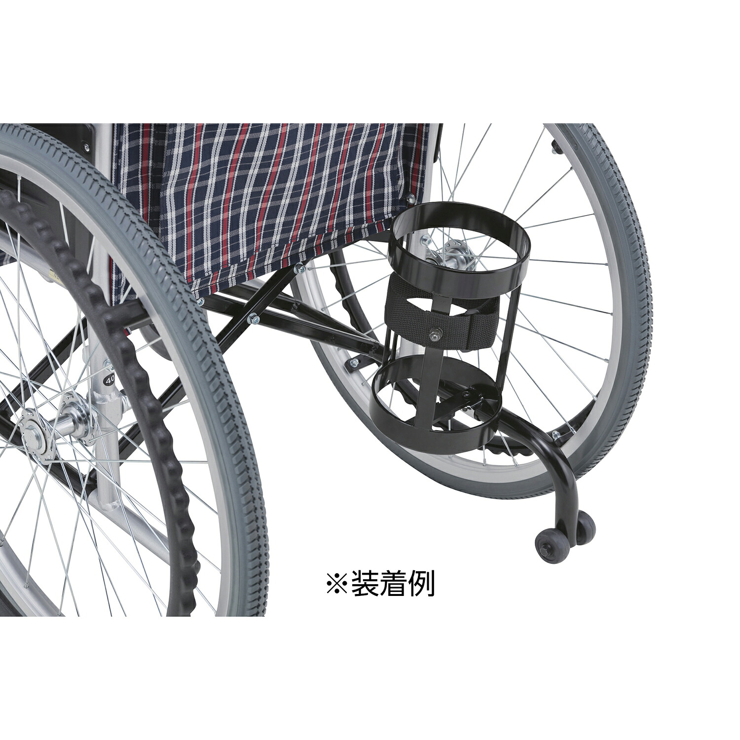 日進医療器 車いす用酸素ボンベ架（転倒防止装置付 KF-23J｜Shop de clinic店