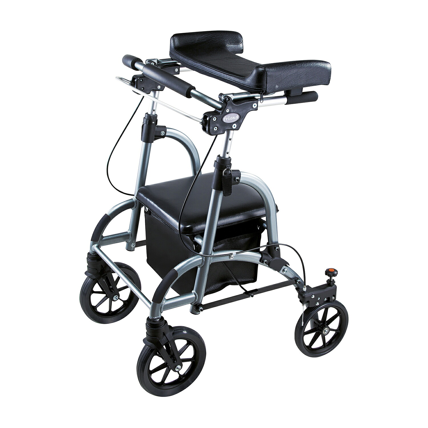 【非課税】ウェルパートナーズ 前腕支持台型歩行車 フレンド グレーメタリックWF-1