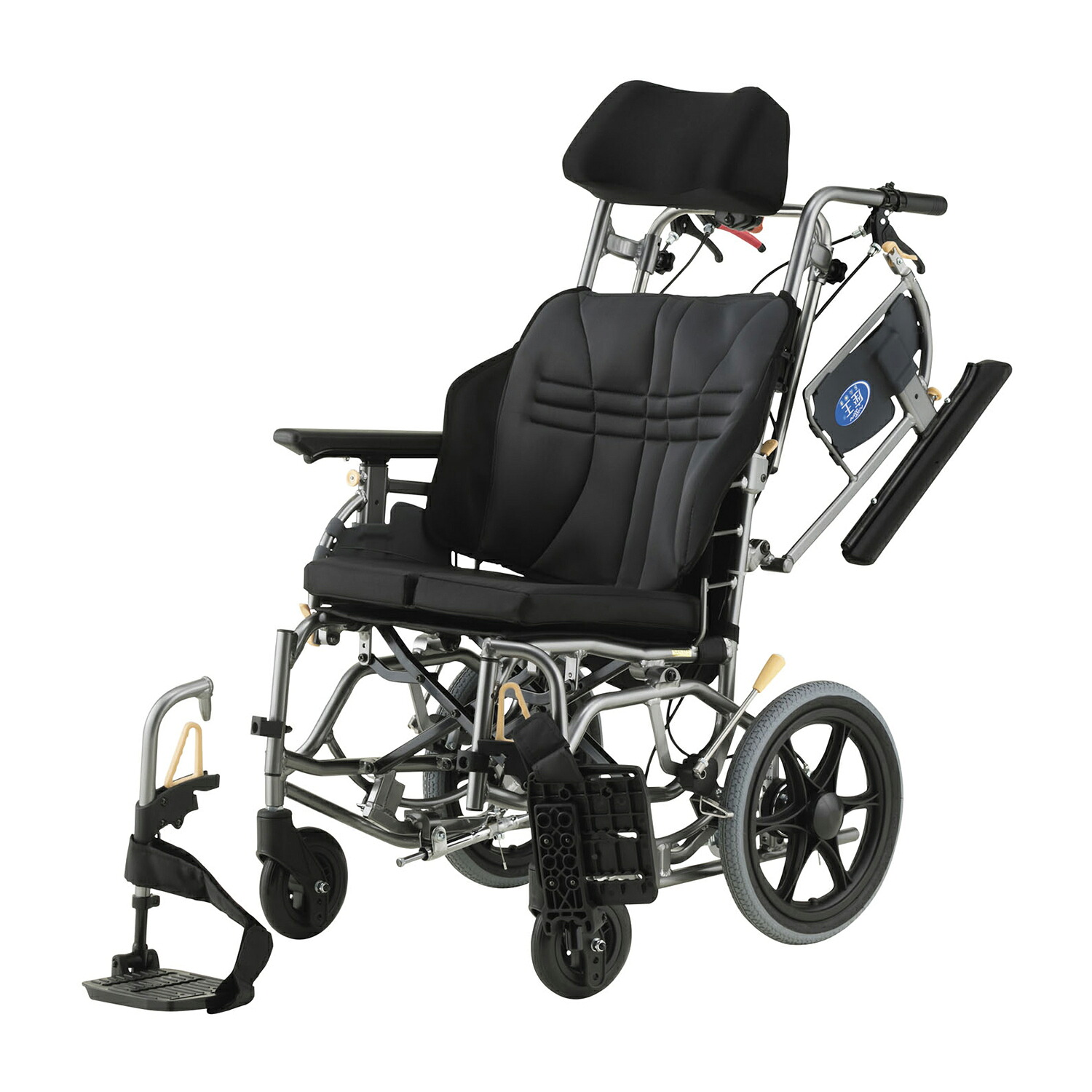 【非課税】日進医療器 多役立つことティルトお手伝い型車椅子 座王Ｘ  NAH-XF5(40コマーシャル)