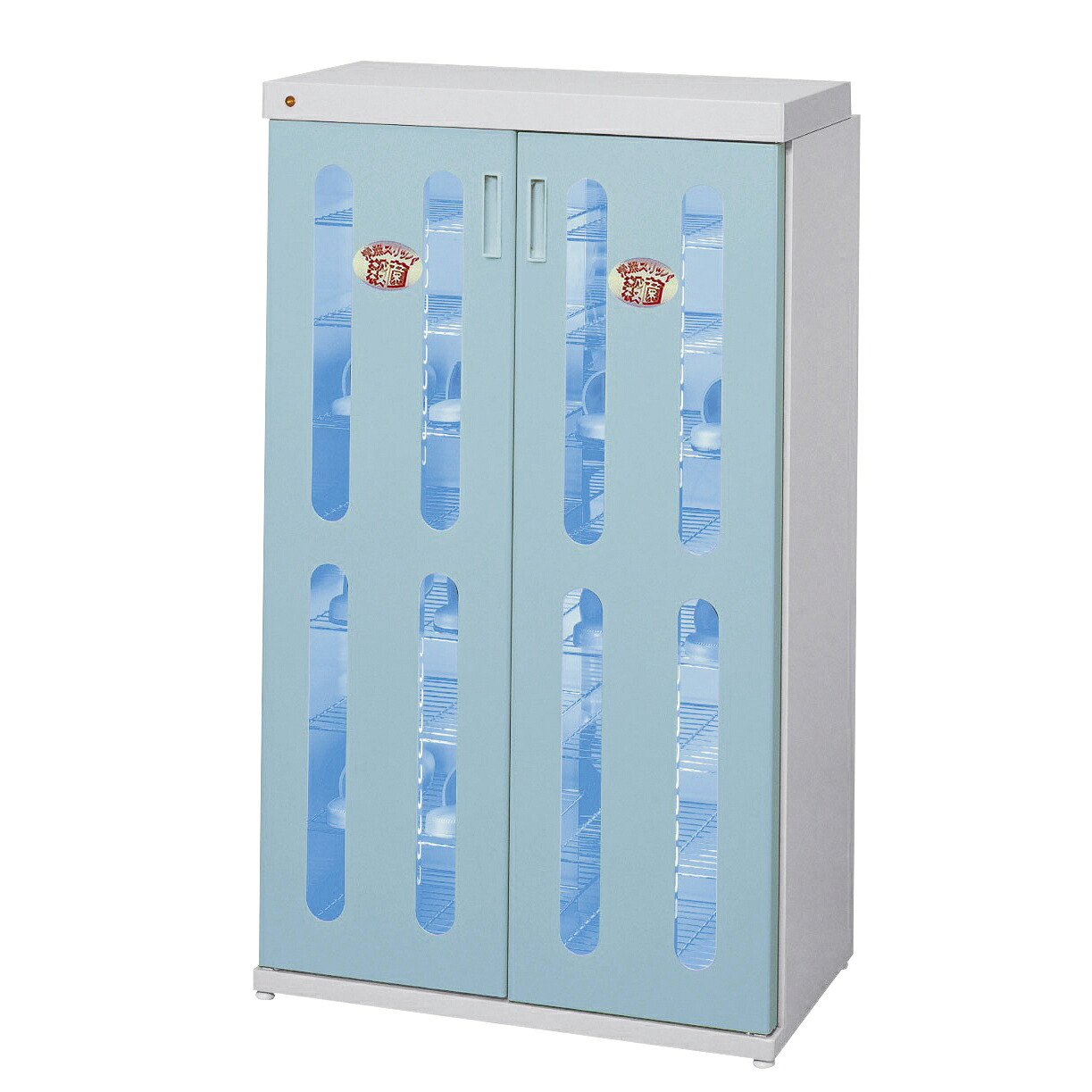 大信工業 殺菌線ロッカー（スリムエイトワイド） タイマー付 ブルーDM-SLTW(ﾀｲﾏｰﾂｷ)｜Shop de clinic店