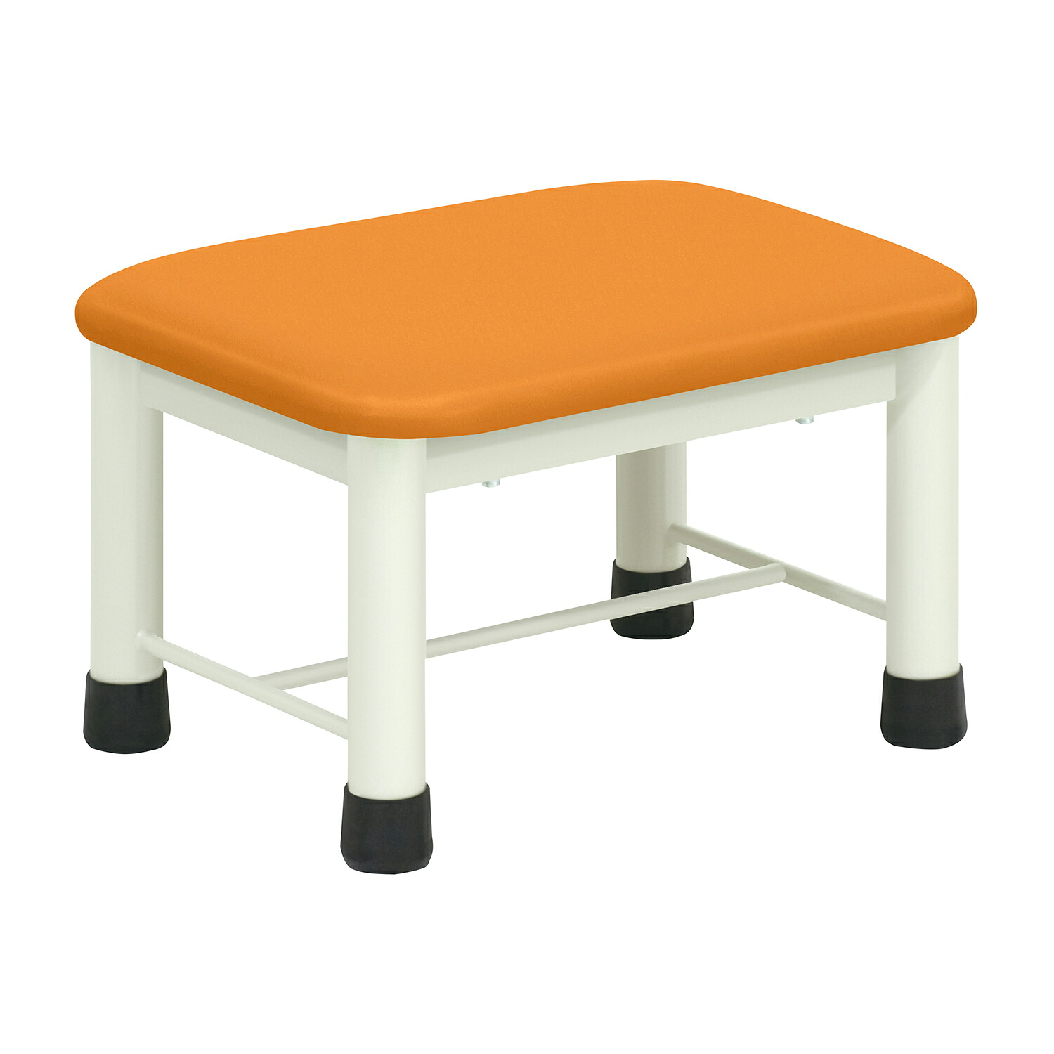 高田ベッド製作所 足踏み台（ミニステップ） ビニルレザーオレンジTB-276(40X30X25CM)｜Shop de clinic店