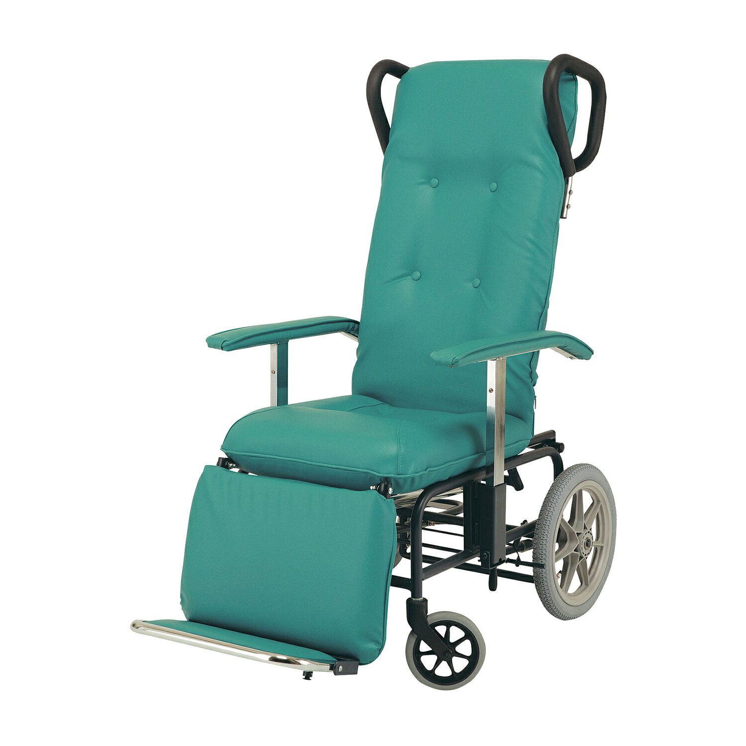 【非課税】睦三 車いす フルリクライニングカームＦ ライトグリーンNO.228｜Shop de clinic店