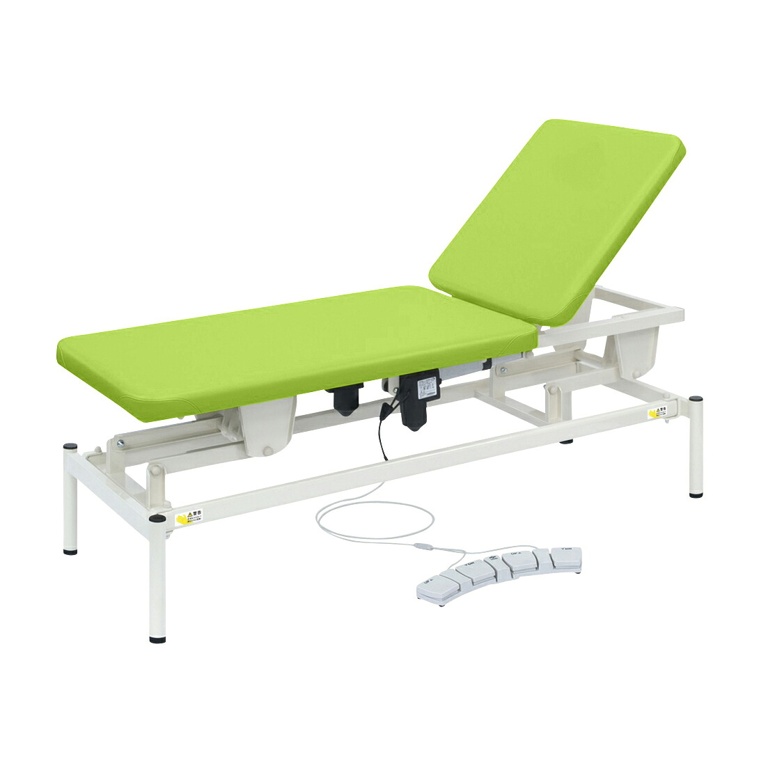 高田ベッド製作所 ２Ｍ電動リモス ビニルレザー抹茶TB-1516(70X180CM)｜Shop de clinic店