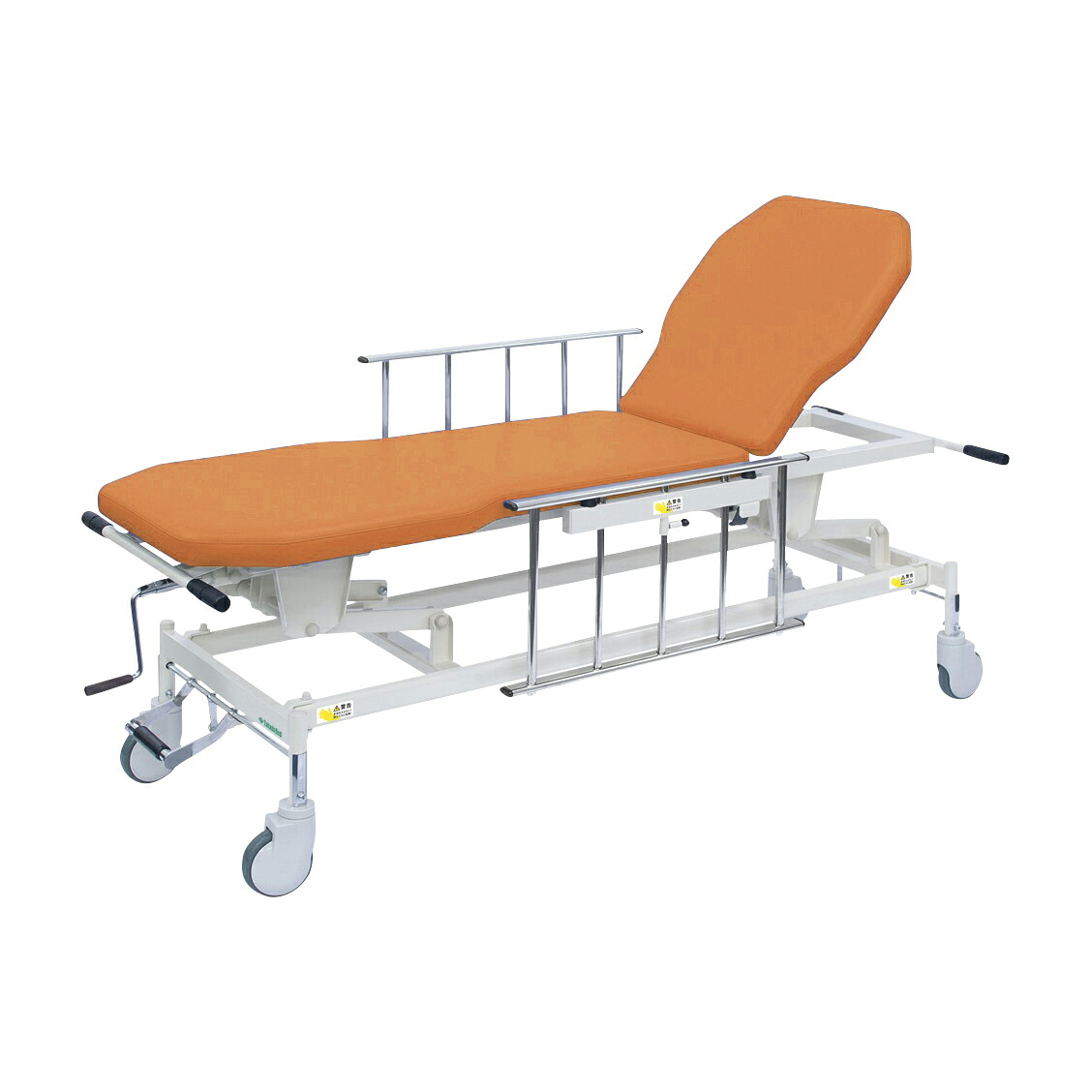 高田寝台製造所 手動ＧＳストレッチャー Ｄ型  ビニルレザーオレンジ結核症-1521(65X48-86コマーシャル)