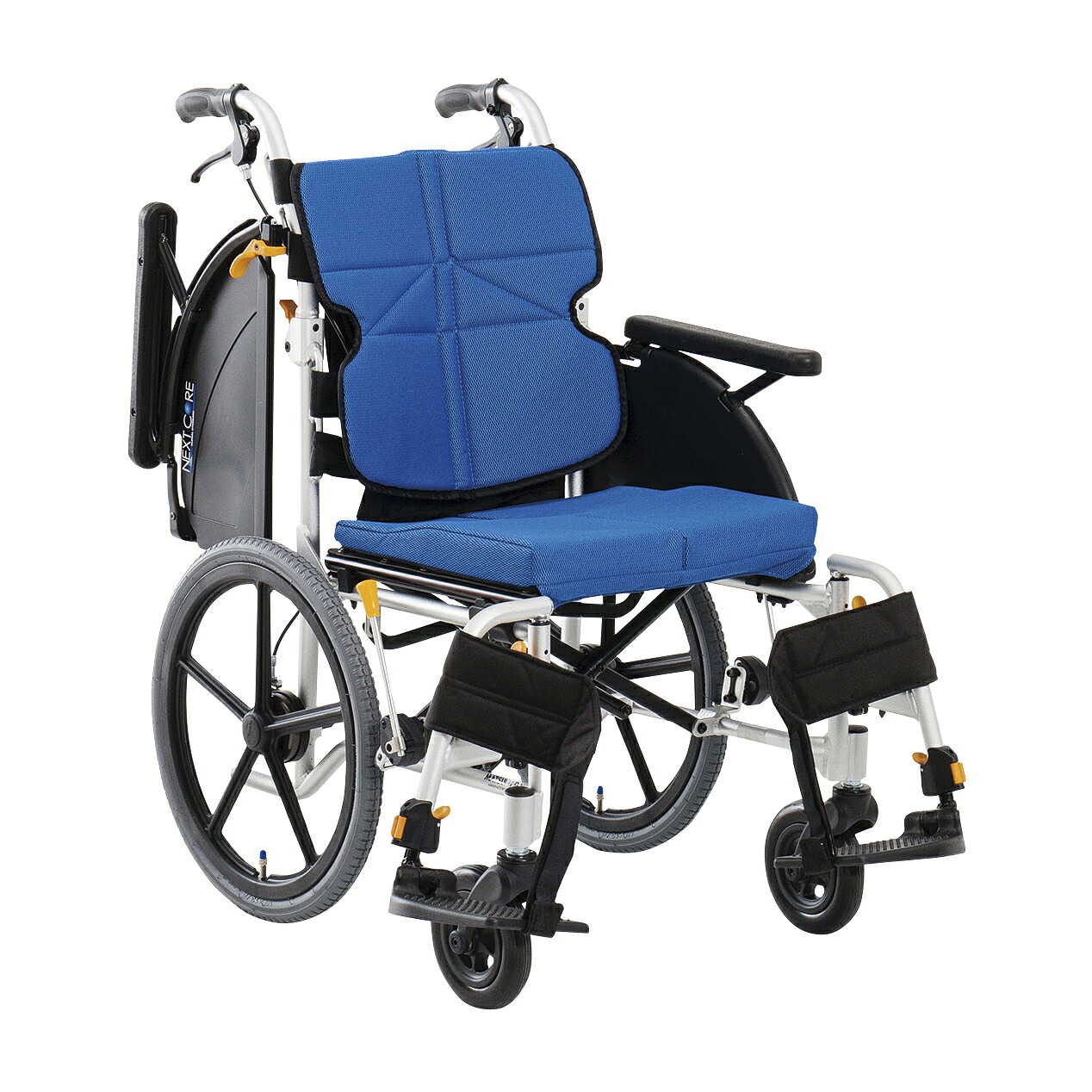 【非課税】松永製作所 車いす ネクストコアマルチ（介助） 介助用 ブルーNEXT-41B(ﾀｷﾉｳ)