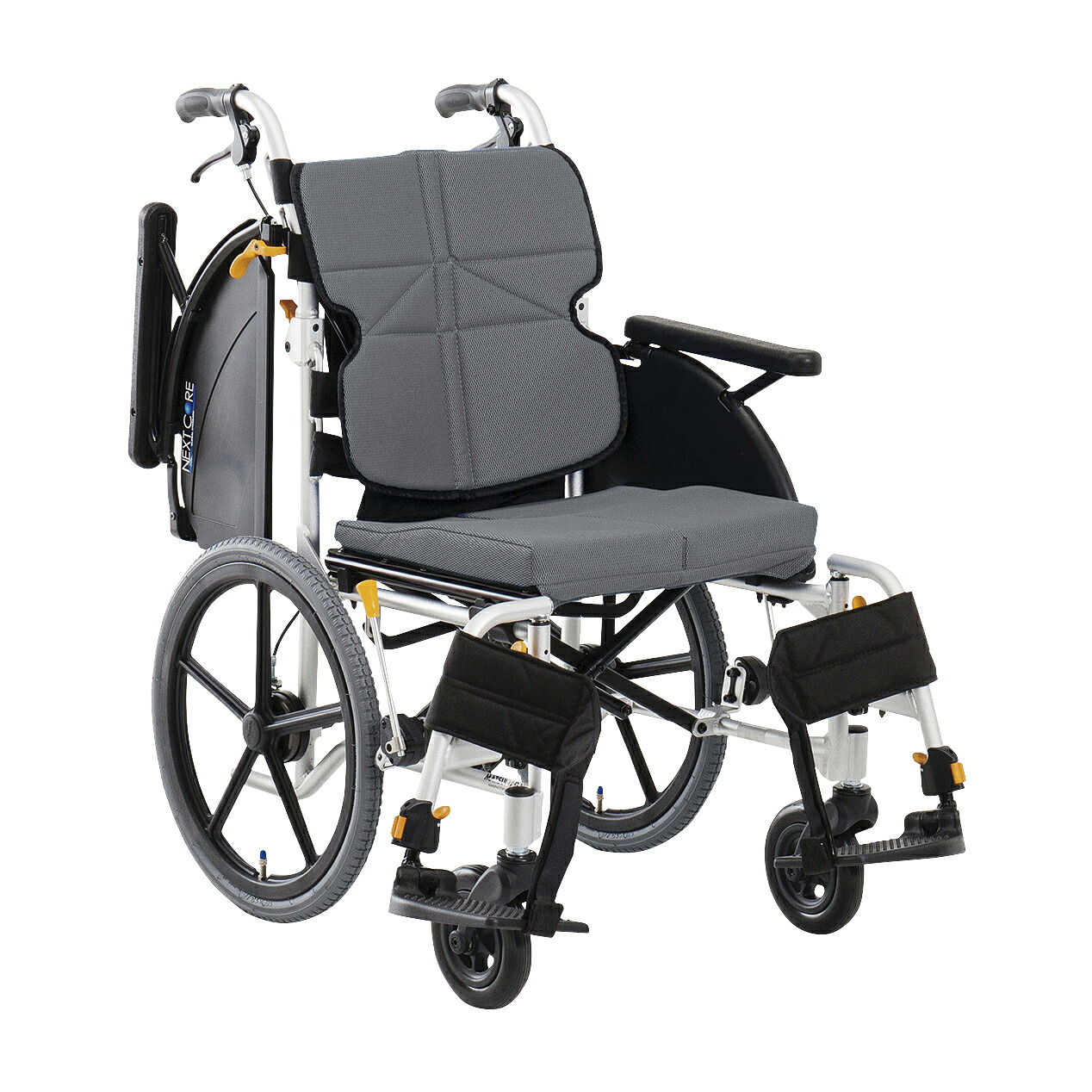 【非課税】松永製作所 車いす ネクストコアマルチ（介助） 介助用 グレーNEXT-41B(ﾀｷﾉｳ)