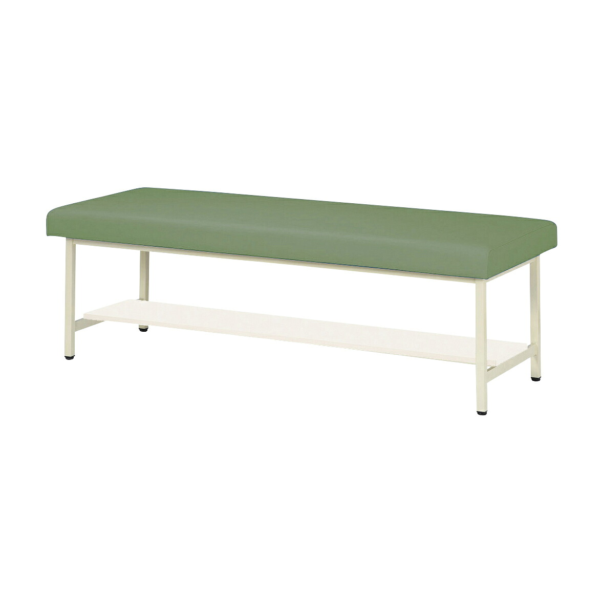 ニシキ工業 棚板付き診察台 カーキグリーンNDKT-18L(180X60X50CM｜Shop de clinic店