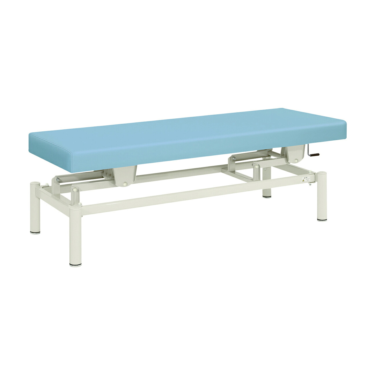高田ベッド製作所 手動式ハイロー診察台 ビニルレザースカイブルーTB-913(W70XL180CM)