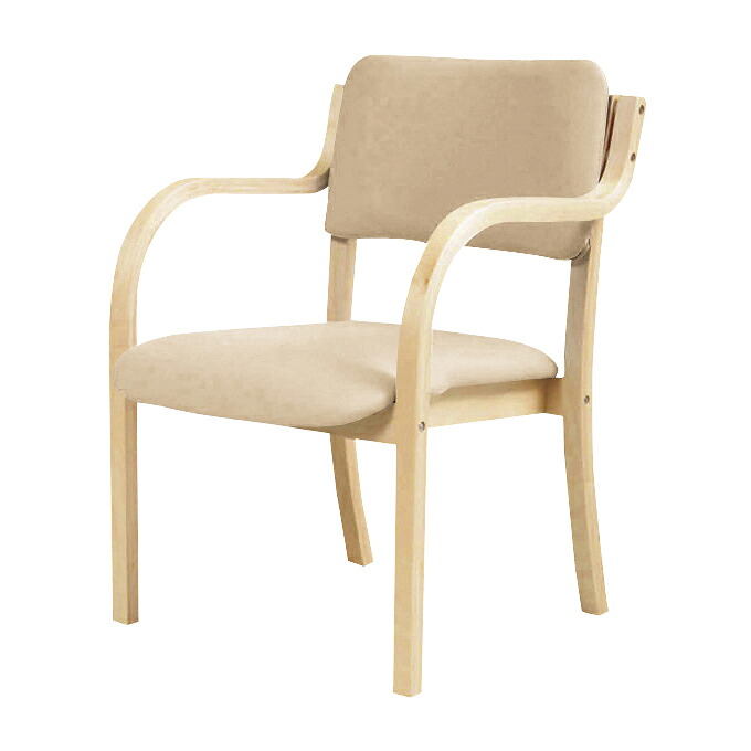 ニシキ工業 多目的木製チェア（肘付） 肘付 ベージュFSW-22A｜Shop de clinic店 14,104円