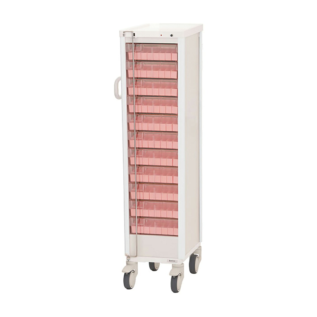 ケルン 与薬カート（１Ｗｅｅｋ・１１床用） 11床用 ホワイトKC-501-01S(ﾖﾔｸｹｰｽ8ｶｾ｜Shop de clinic店