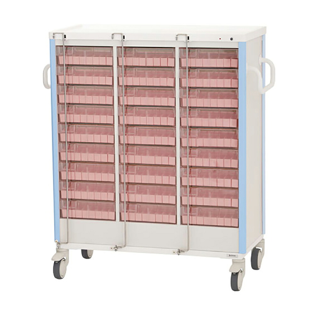 ケルン 与薬カート(1Week・27床用) 27床用 ライトブルーKC-504-01S(ヨヤクケース8カセ|Shop de clinic店