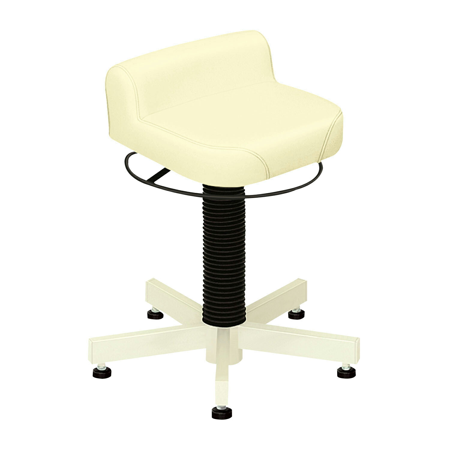 高田ベッド製作所 クランケチェア（アジャスター付） ビニルレザークリームTB-1113-02｜Shop de clinic店