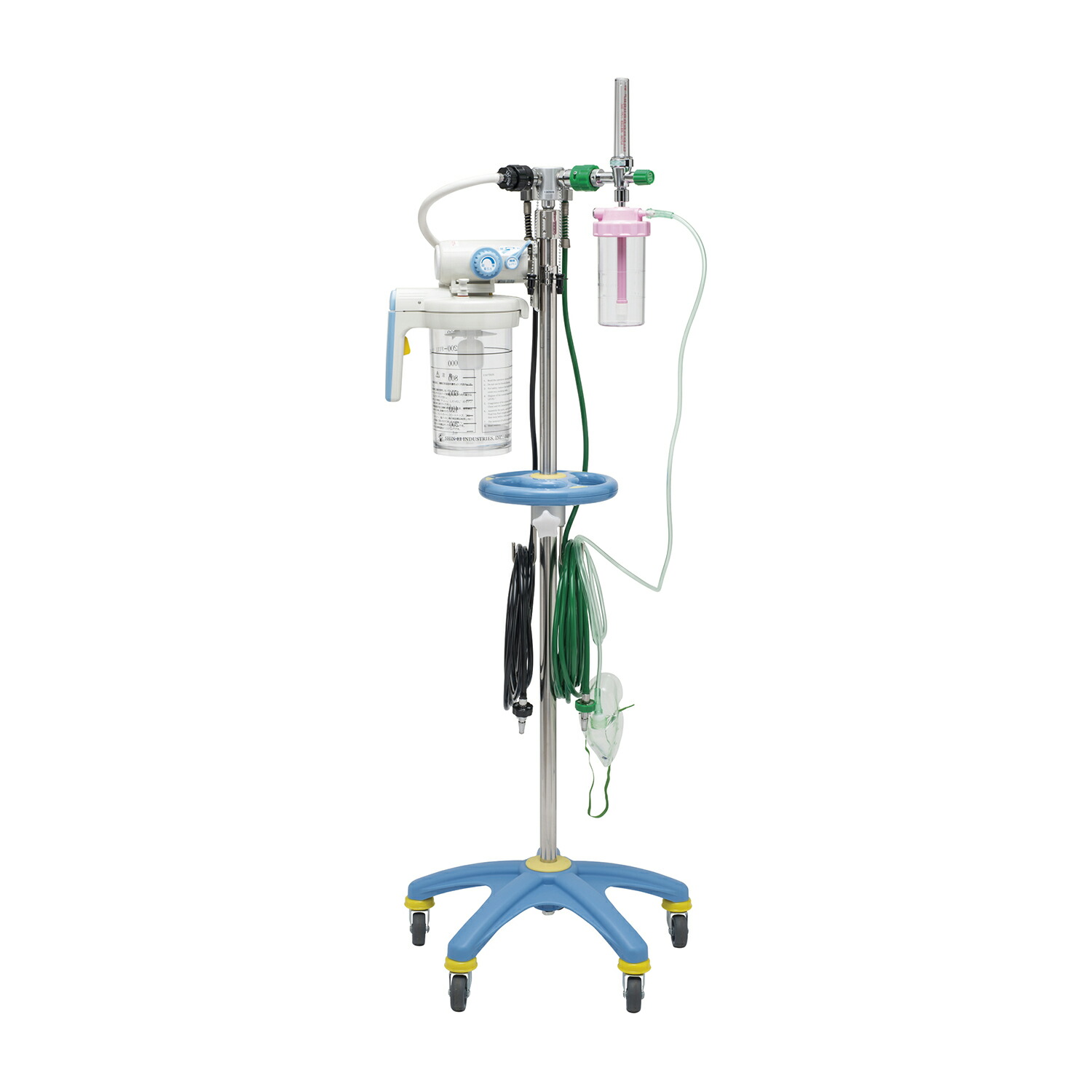 新鋭工業 酸素吸引スタンド(酸素1口・吸引1口 S型(アムコ型)OVH-1000|Shop de clinic店