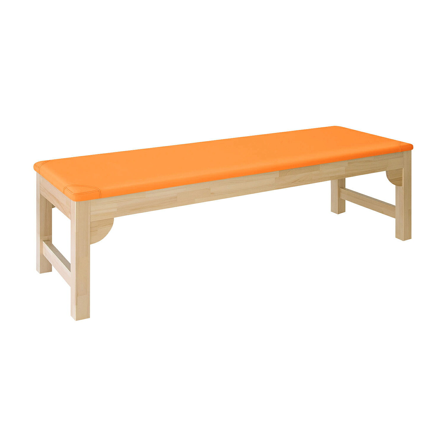 高田ベッド製作所 木製診察台 ビニルレザーオレンジTB-743(60X180X55CM) 42,042円