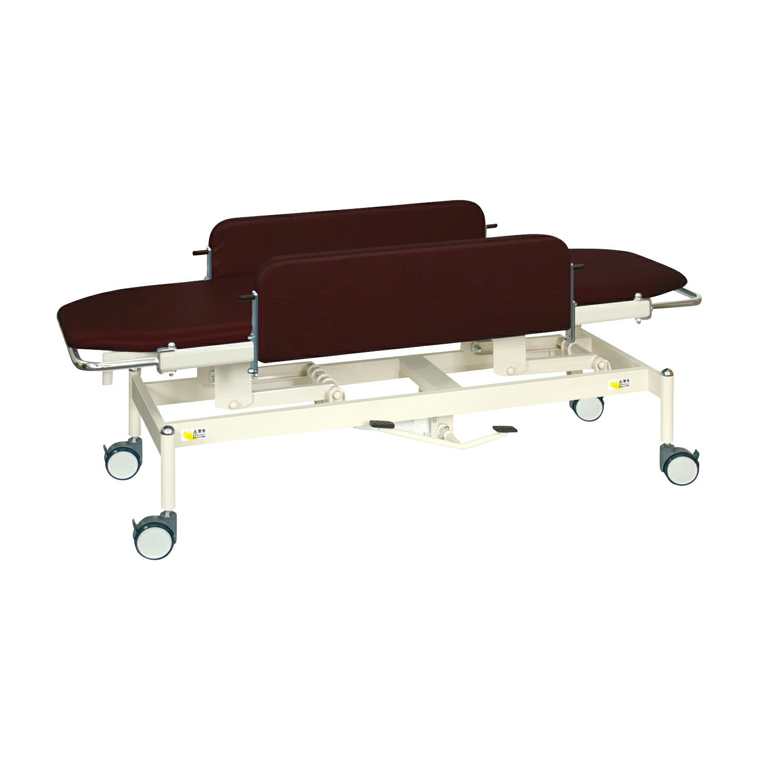 高田ベッド製作所 油圧ストレッチャー１００ ビニルレザー茶TB-1349(60X180X47-83｜Shop de clinic店 117,600円