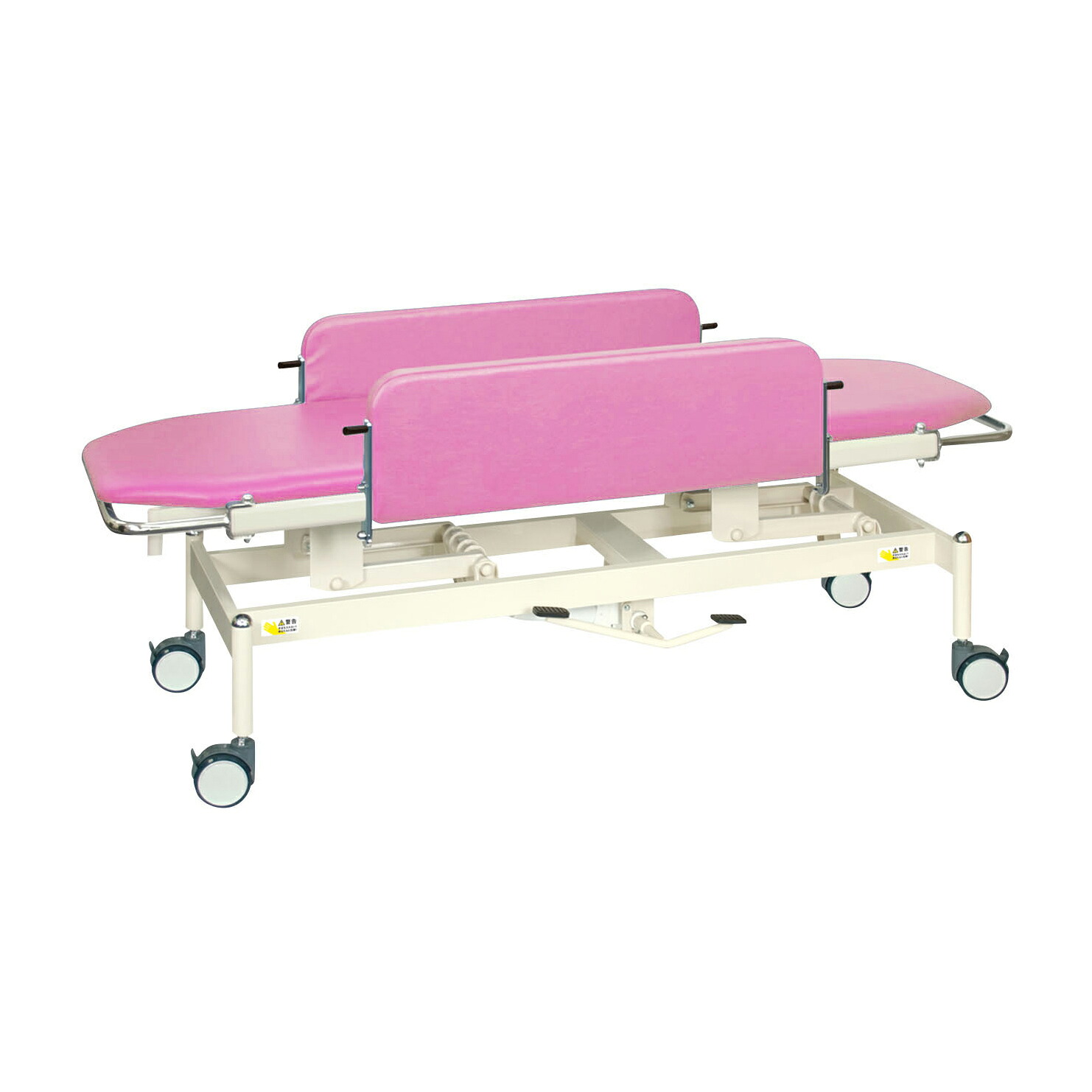 高田ベッド製作所 油圧ストレッチャー１００ ビニルレザーピンクTB-1349(60X180X47-83｜Shop de clinic店
