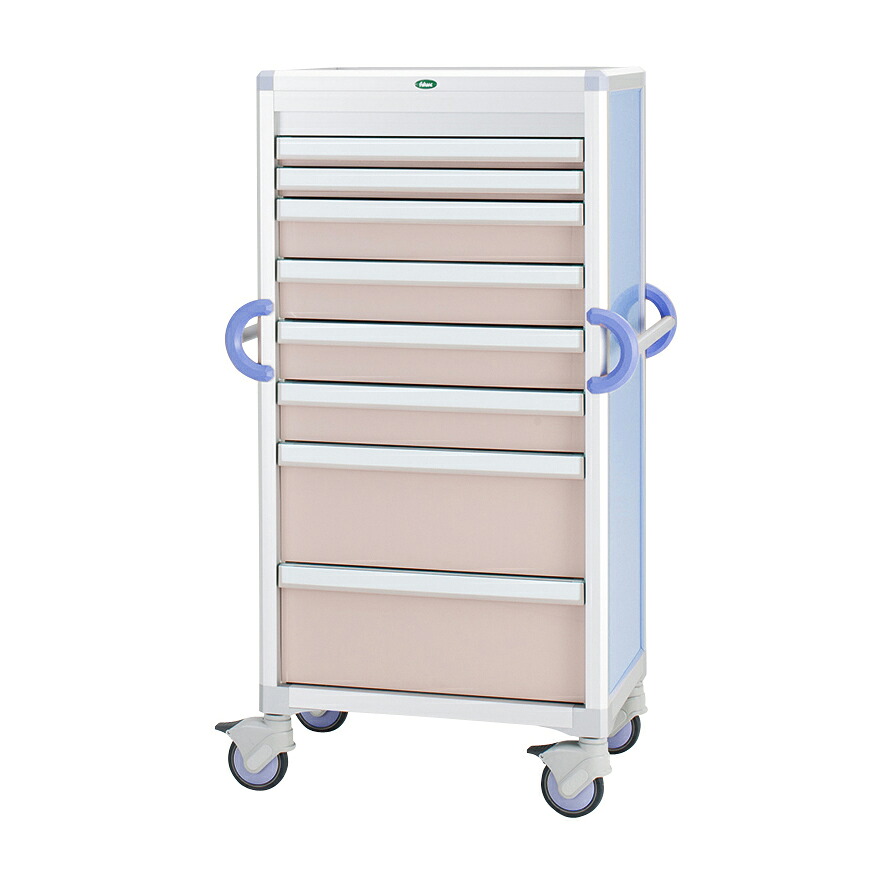 サカセ化学工業 材料搬送カート トレー:ピーチC60-A10181B(ブルー)|Shop de clinic店