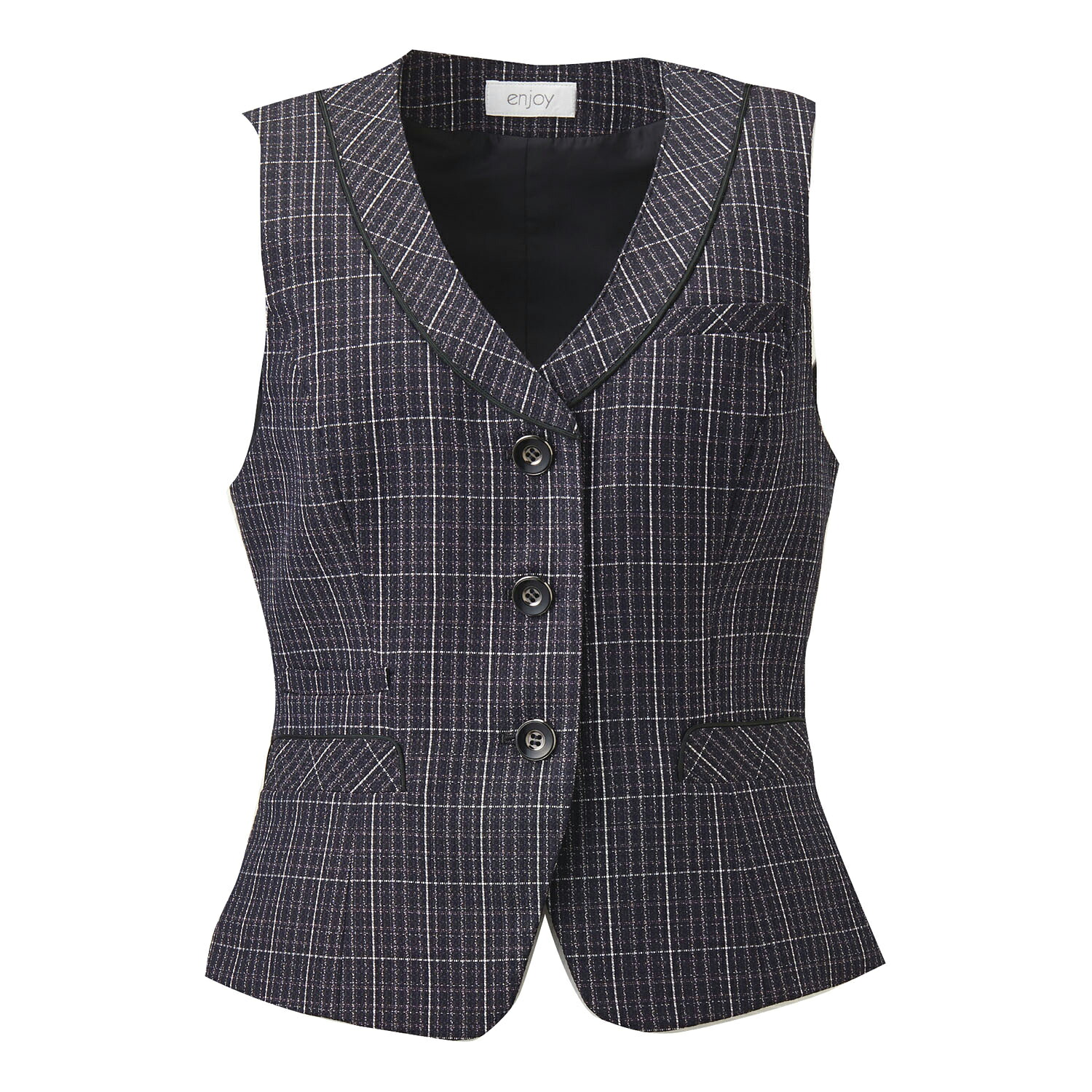 カーシーカシマ ベスト 15号EAV483(ネイビーチェック)|Shop de clinic店