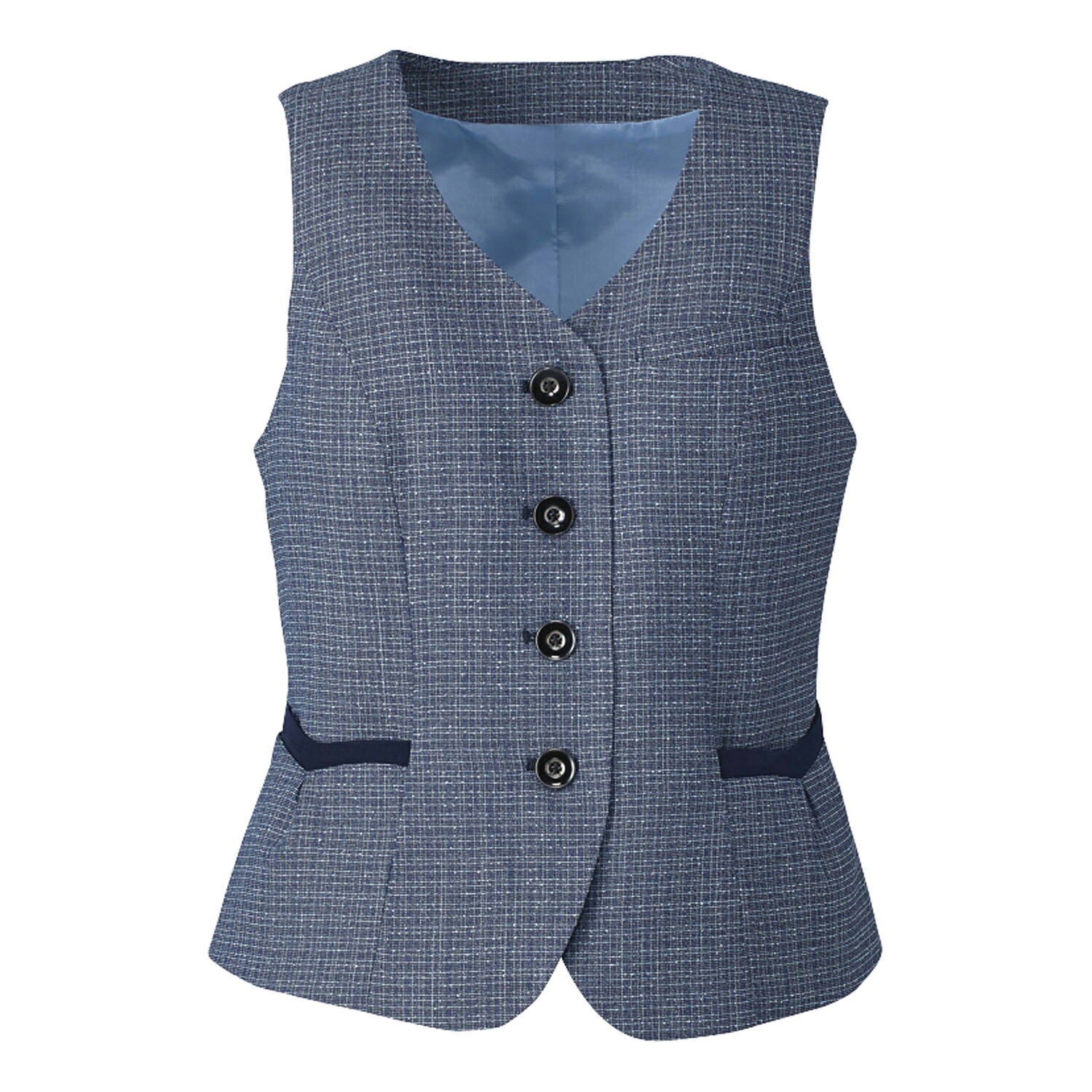 カーシーカシマ ベスト 15号EAV684(ブルーチェック)|Shop de clinic店