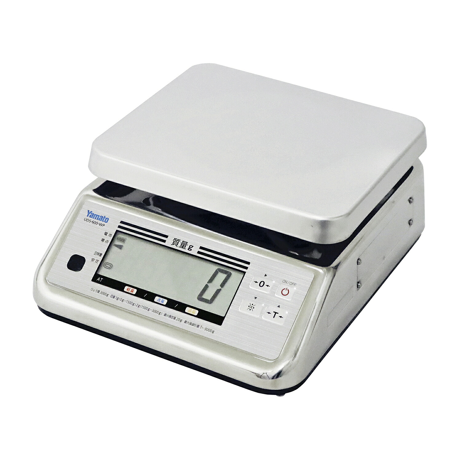 大和製衡 防水型デジタル上皿はかり（検定品） （３）福島・新潟・北関東UDS-600-WPK-6(6KG)
