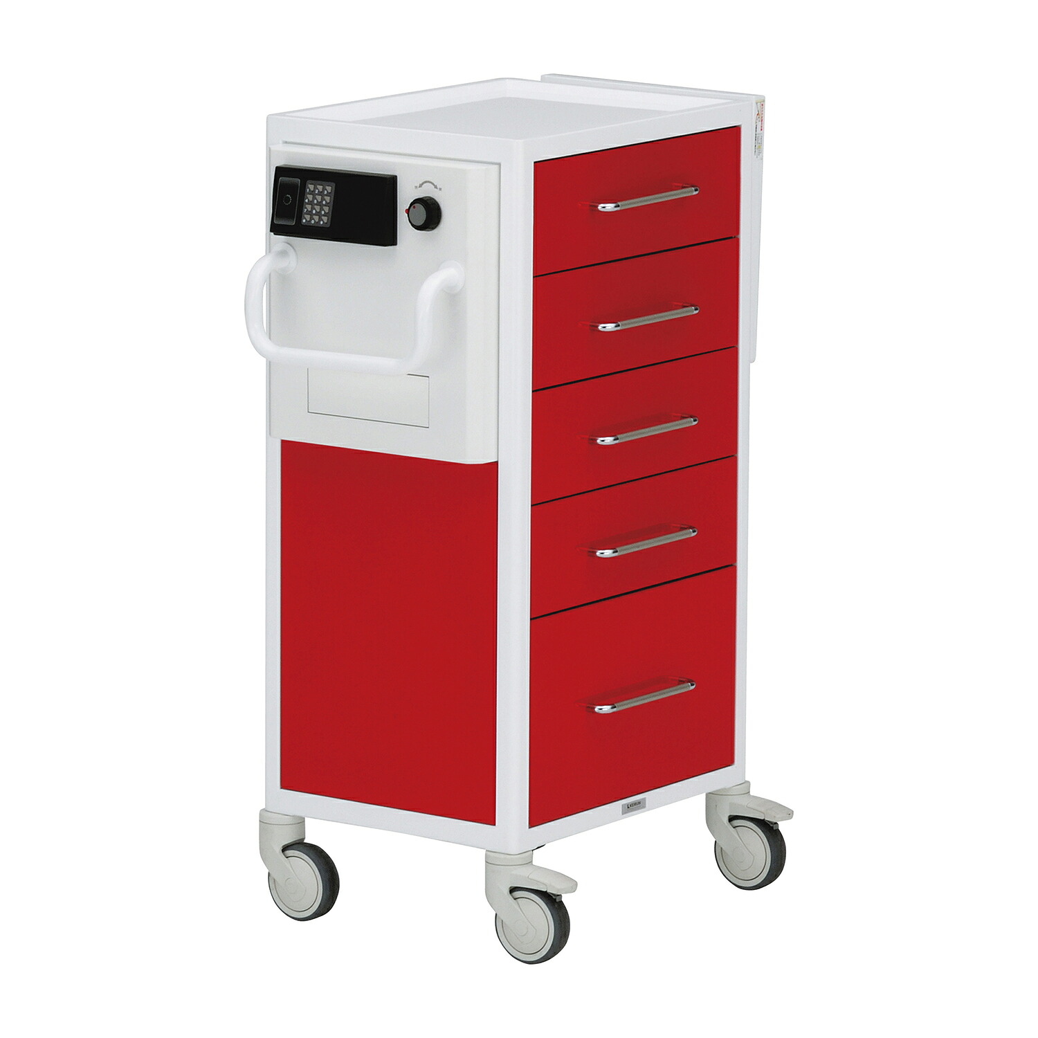 ケルン 救急カート（ＩＣタイプ）Ｓ ICタイプ、typeS、5段 レッドKC-1330(5ﾀﾞﾝ)｜Shop de clinic店