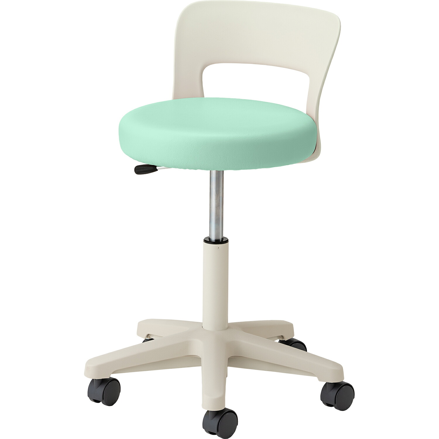 マツヨシ マツヨシ ナースチェア(ハイタイプ) 背付 ミントグリーンMY-N3260R(セツキ)|Shop de clinic店