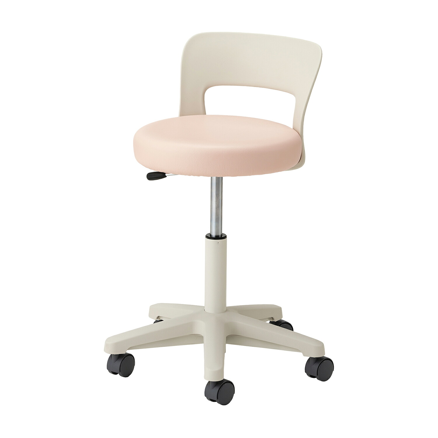 マツヨシ マツヨシ ナースチェア（ハイタイプ） 背付 ピンクMY-N3260R(ｾﾂｷ)｜Shop de clinic店