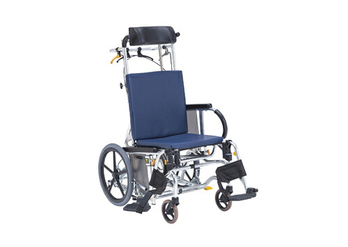 車いすマイチルトバリュー MH-VR 紺ビニール（Ｂ－６１）